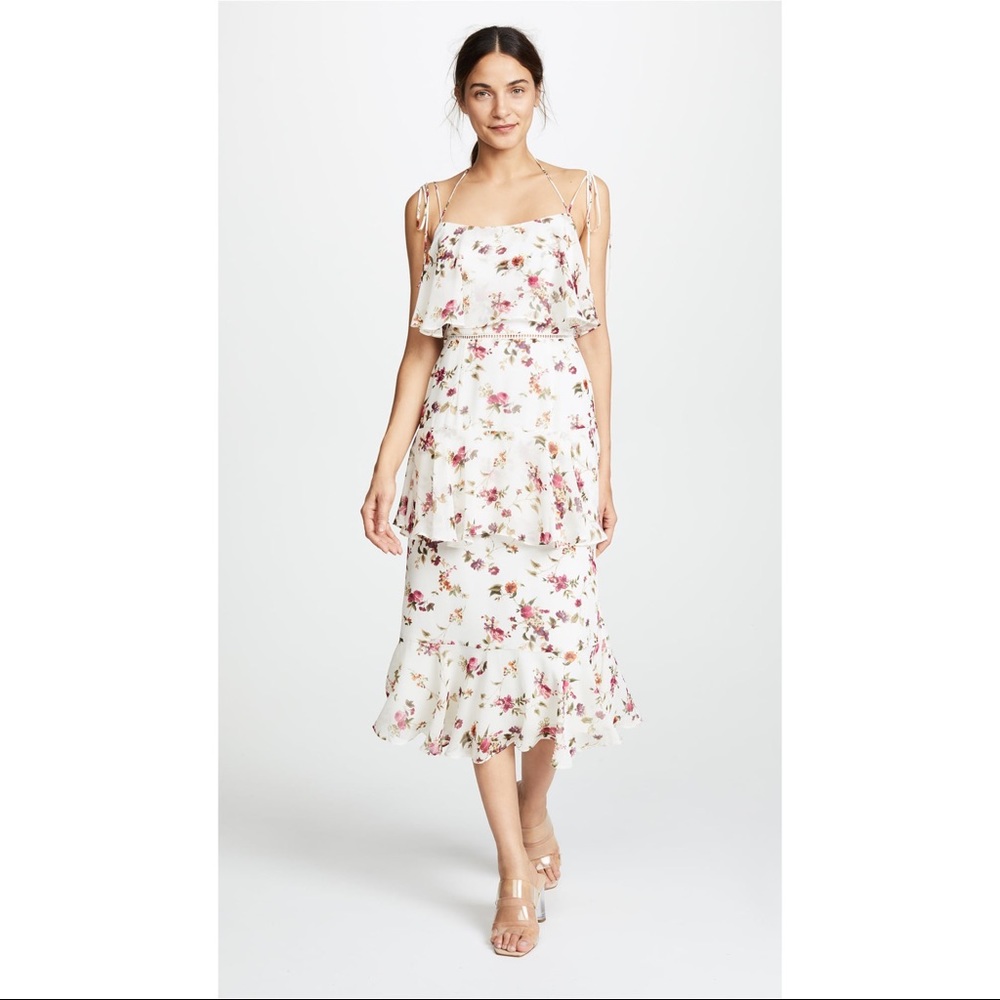 Wayf Dress | Tiered Midi - Size Small